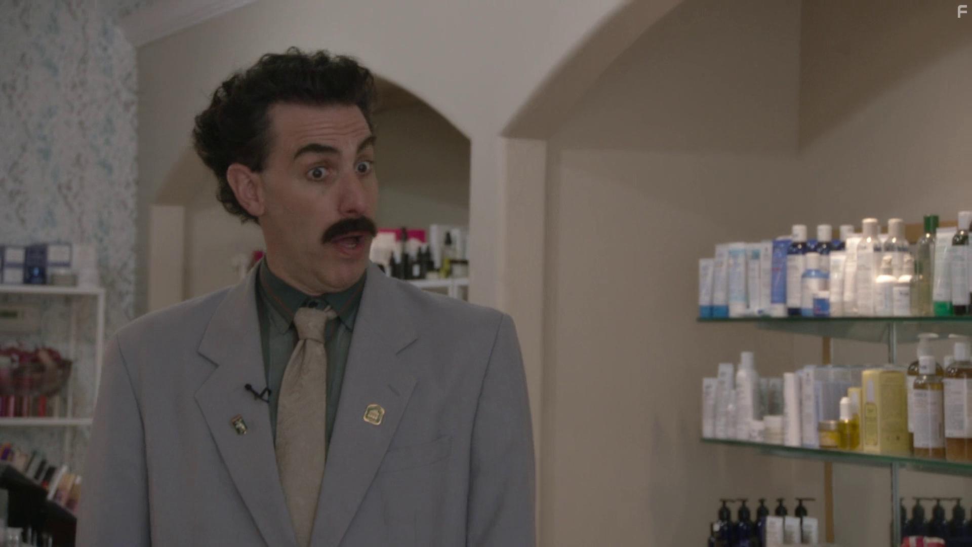 Sacha Baron Cohen in Borat Subsequent Moviefilm: Delivery of Prodigious Bribe to American Regime for Make Benefit Once Glorious Nation of Kazakhstan (2020)
