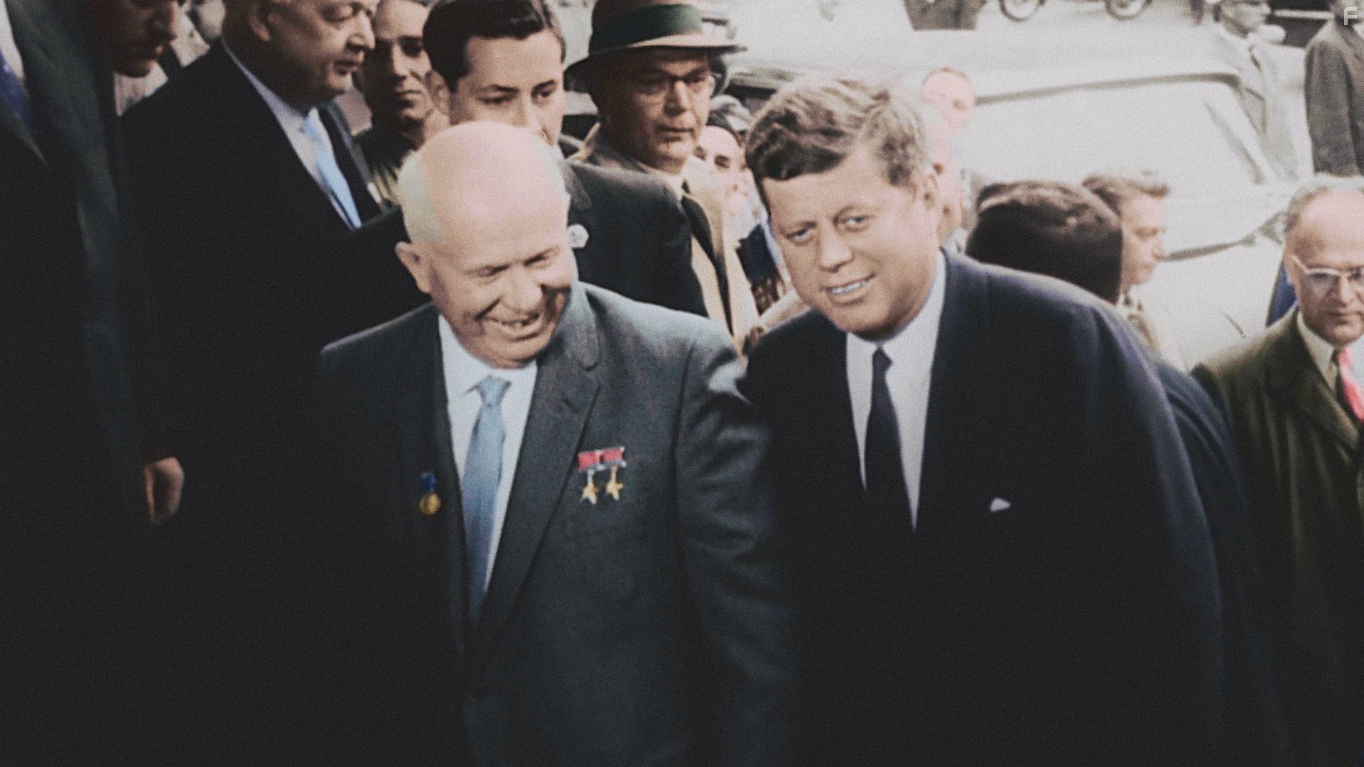 John F. Kennedy and Nikita Khrushchev in Apocalypse La Guerre Des Mondes 1945-1991: The Wall (1956-1962) (2019)
