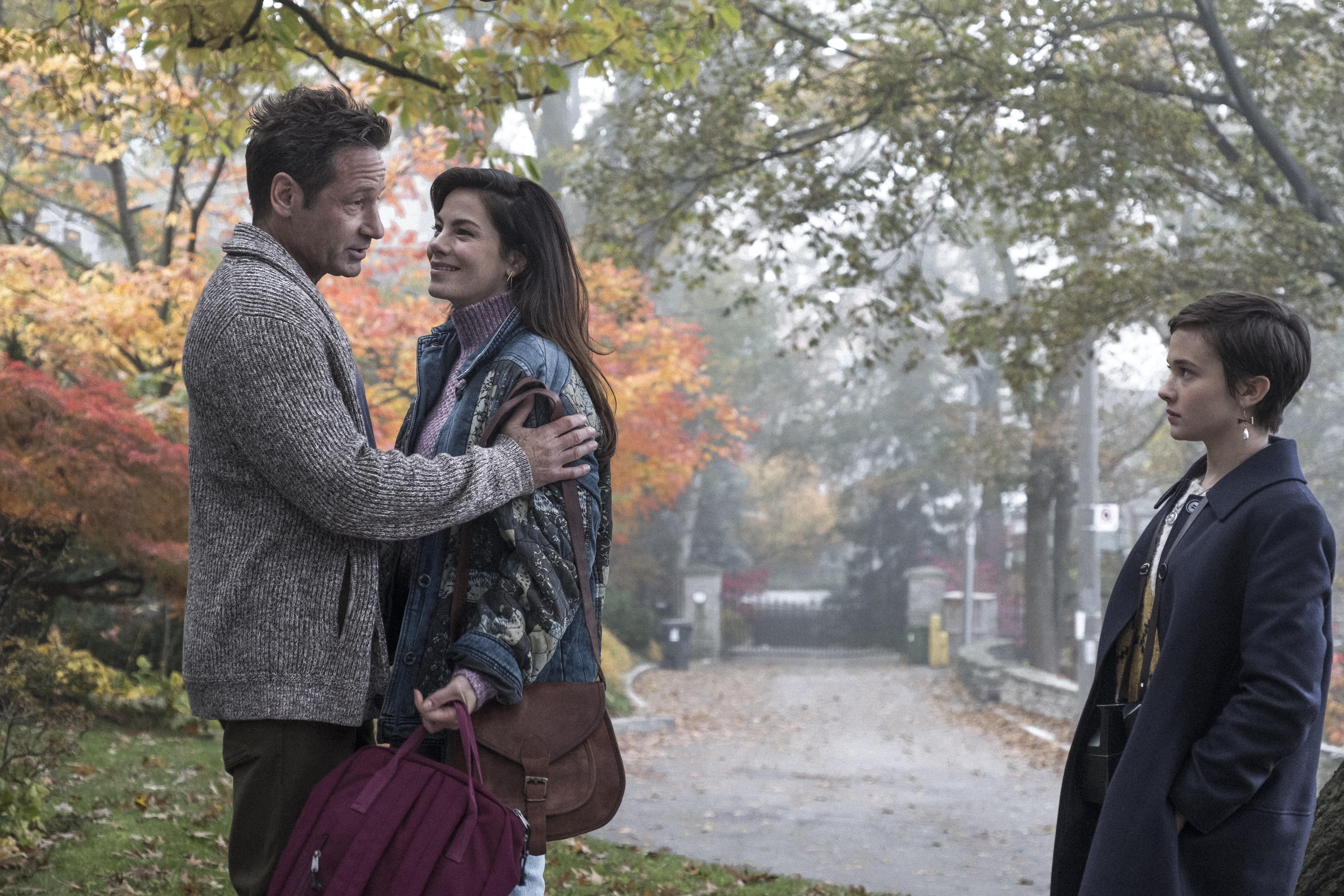 David Duchovny, Michelle Monaghan, and Cailee Spaeny in The Craft: Legacy (2020)