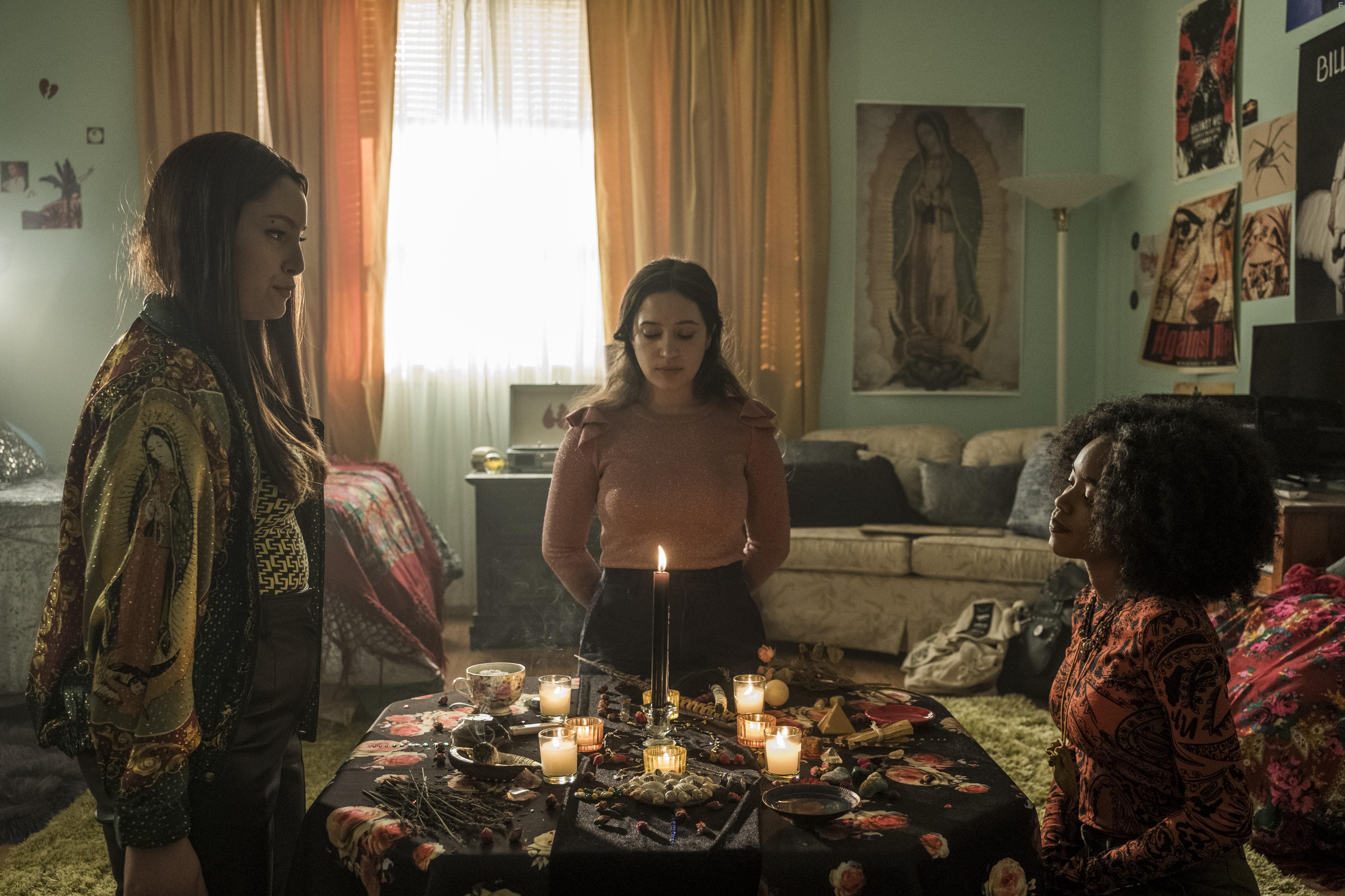 Zoey Luna, Gideon Adlon, and Lovie Simone in The Craft: Legacy (2020)