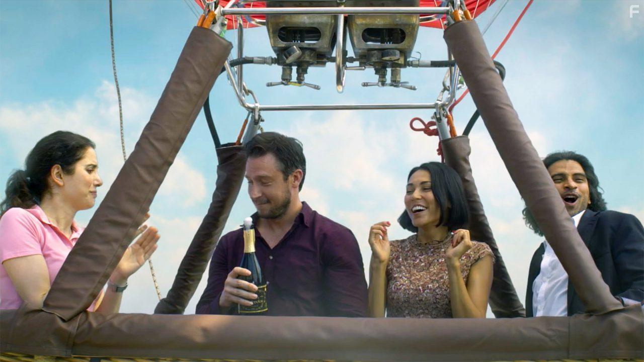 Jeannine Kaspar, Zach Rose, Diljohn Singh, and Marianna Rosset in S.O.S. Survive or Sacrifice (2020)