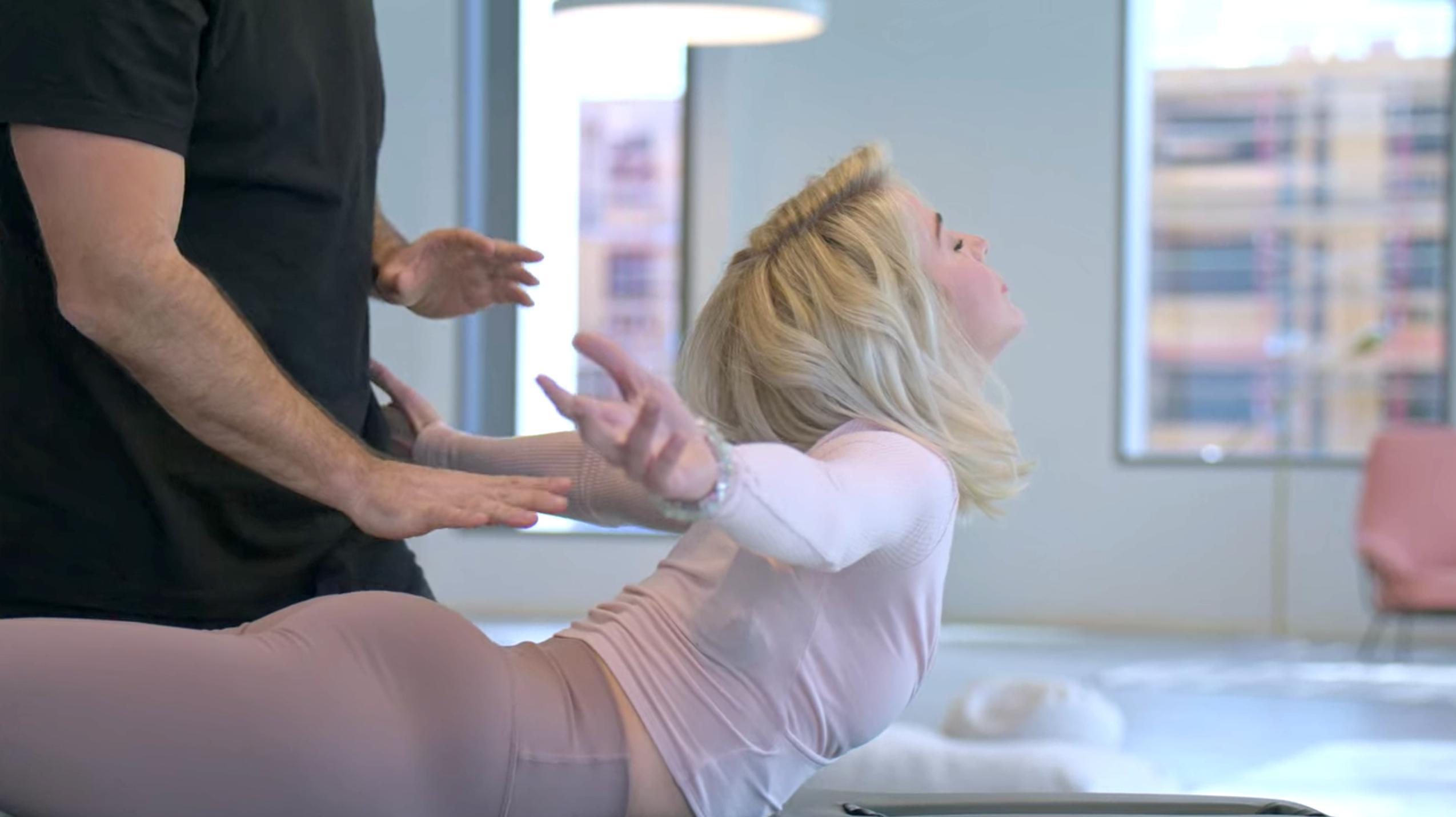 John Amaral and Julianne Hough in The Goop Lab (2020)