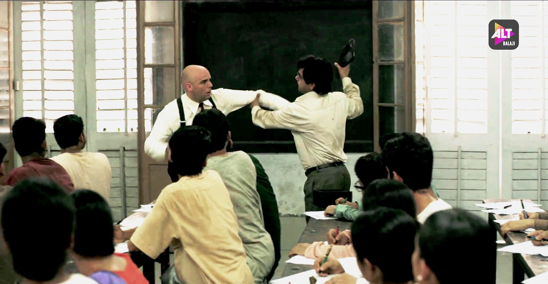 Zachary Coffin as Professor Otten with Rajkummar Rao as Bose in 'Bose: Dead or Alive' (Zack Coffin /  / )