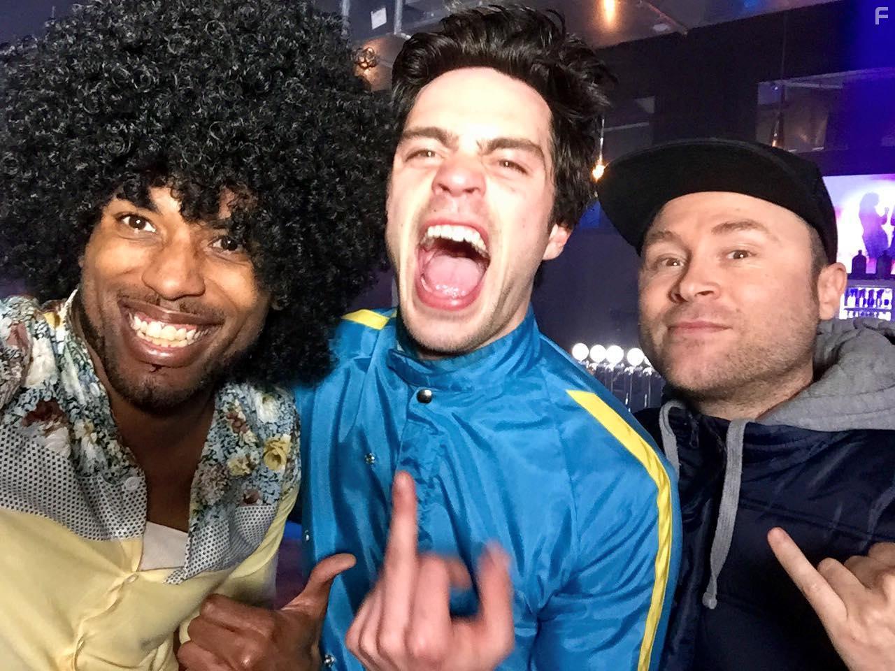 Kelvin Taylor on-set for "Alien Addiction" with comedian Jimi Jackson and director Shae Sterling