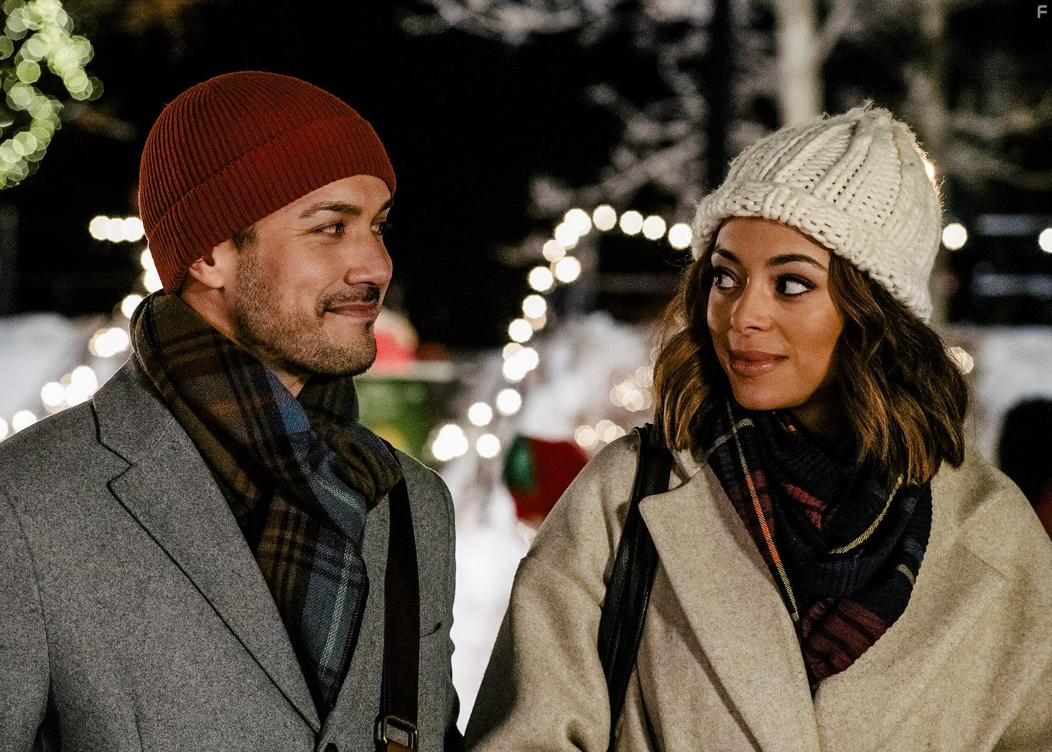 Amber Stevens West and Marco Grazzini in Christmas Unwrapped (2020)