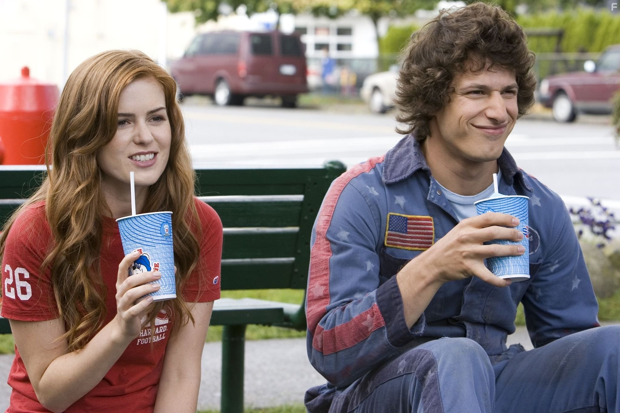 Isla Fisher and Andy Samberg in Лихач (2007)