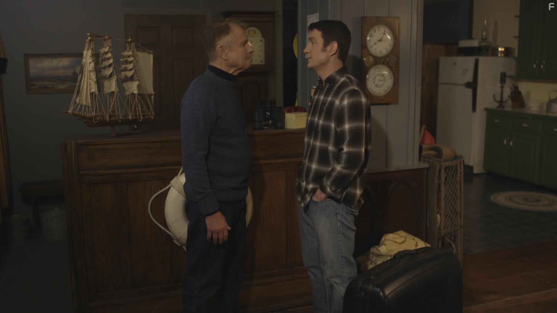 David Ruprecht and Simon Jon Provan in The Author, The Star, and The Keeper (2020)