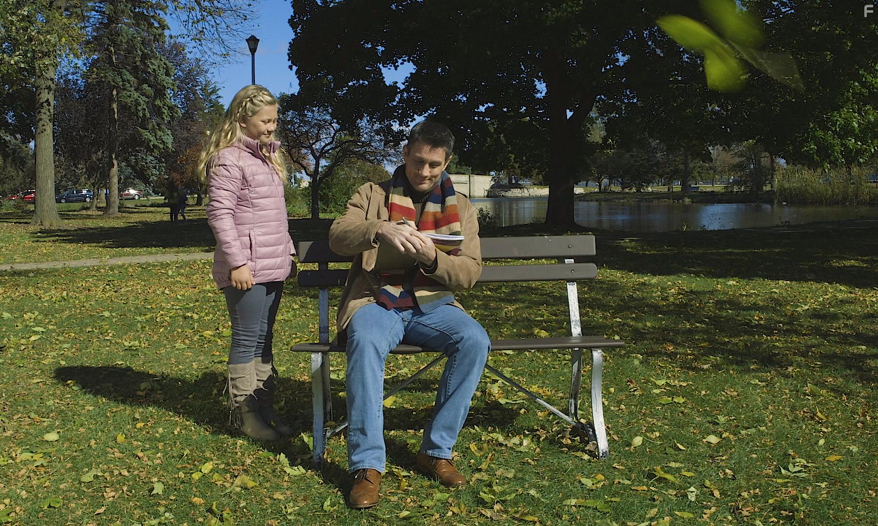 Hannah Frahm and Simon Jon Provan in The Author, The Star, and The Keeper (2020)