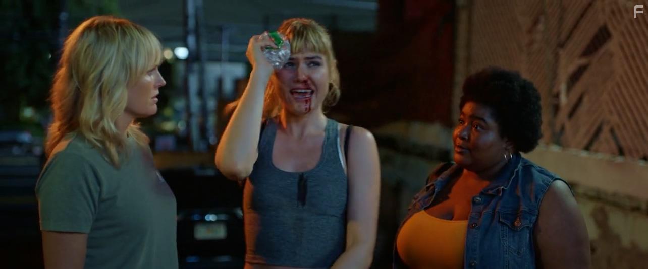 Malin Akerman, Dulc Sloan, and Julia Sandstrom in Chick Fight (2020)