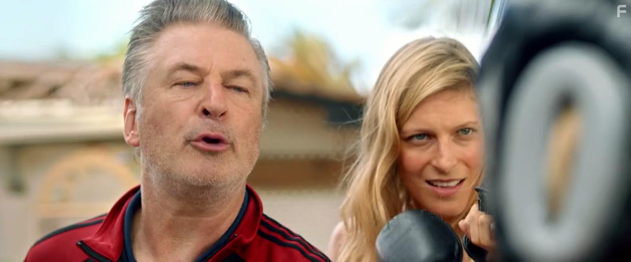 Alec Baldwin, Malin Akerman, and Alexia Barlier in Chick Fight (2020)