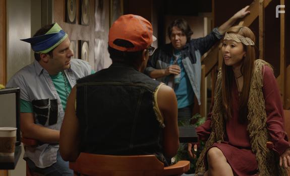 Seth Herzog, Dave Hill, Jordan Carlos, and Esther Ku in Boy Band (2018)