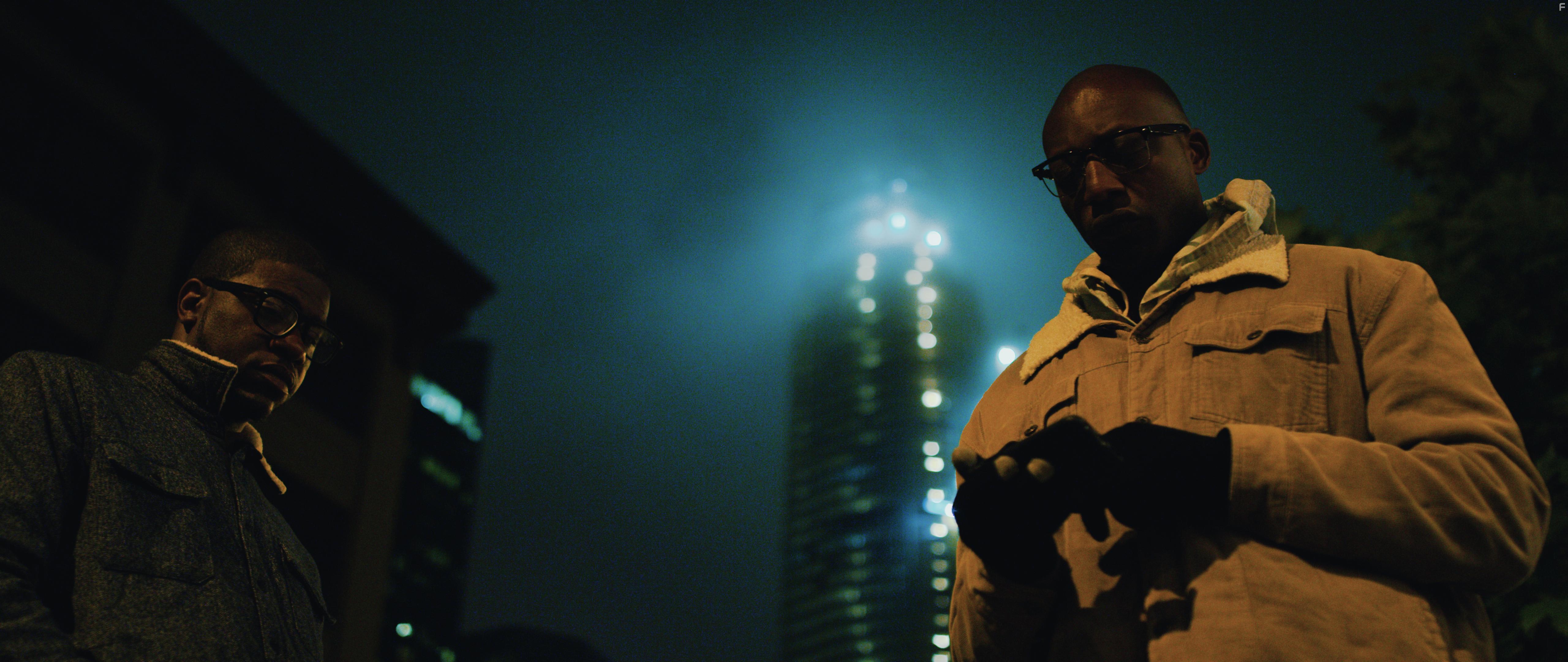 Ahku and Chioke Jelani Clanton in Disrupted (2020)