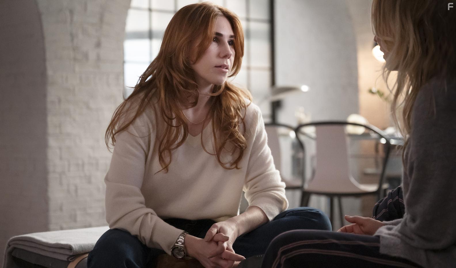 Kaley Cuoco and Zosia Mamet in The Flight Attendant: Funeralia (2020)