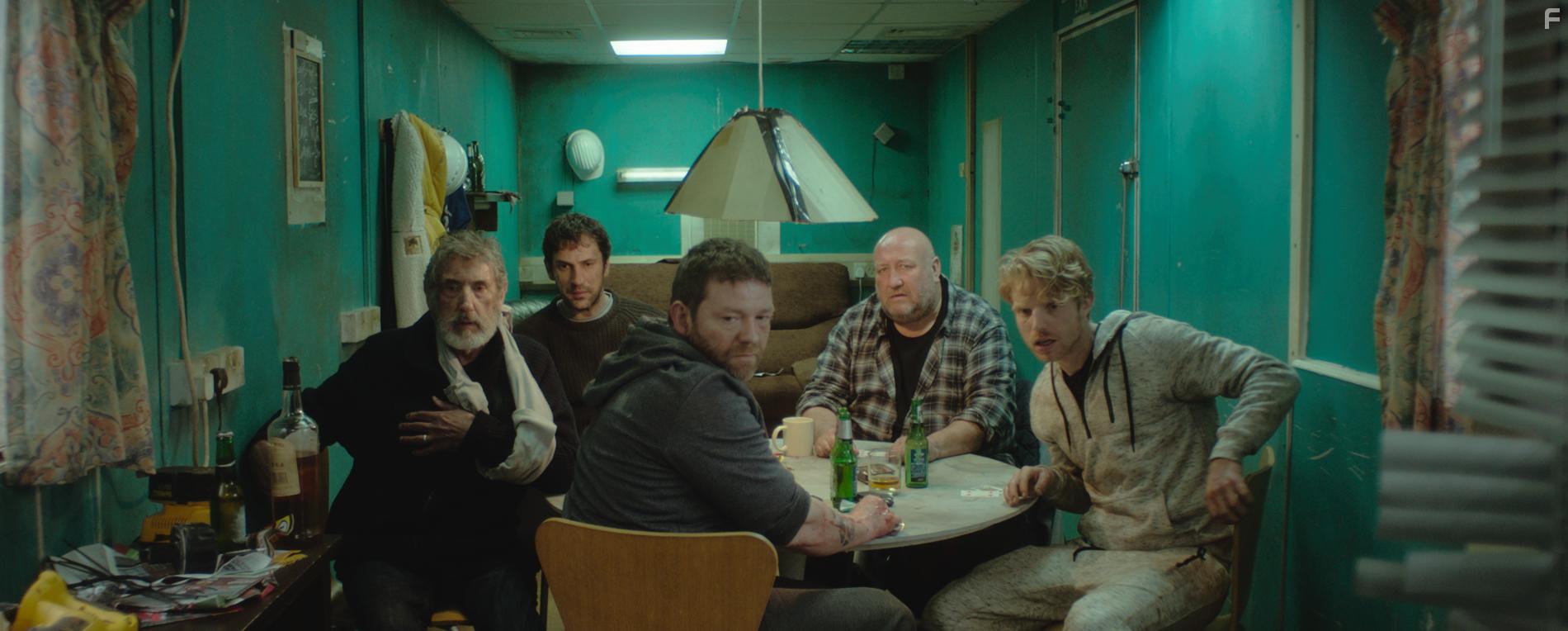 Steve Speirs, William Thomas, Goran Bogdan, Chris Reilly, and Charley Palmer Rothwell in Concrete Plans (2020)