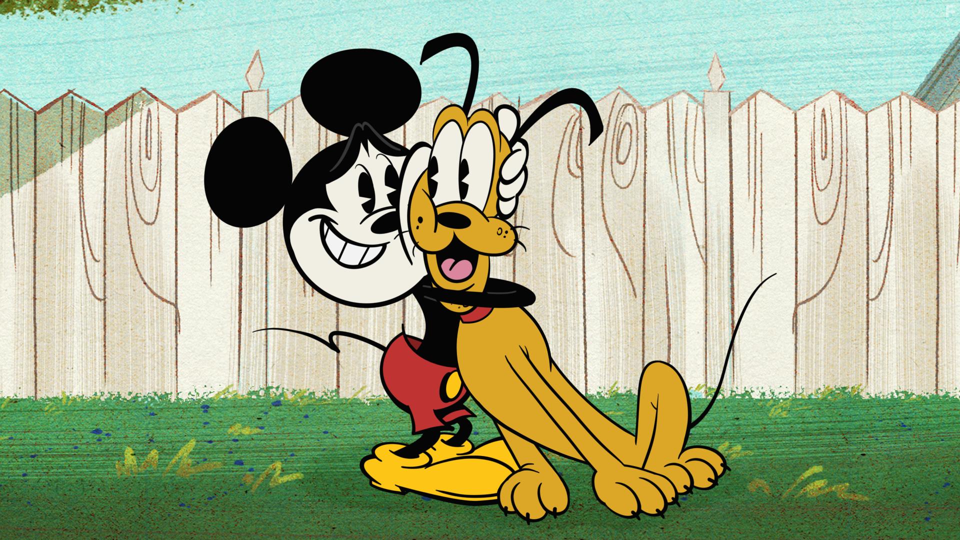 Chris Diamantopoulos and Bill Farmer in The Wonderful World of Mickey Mouse (2020)