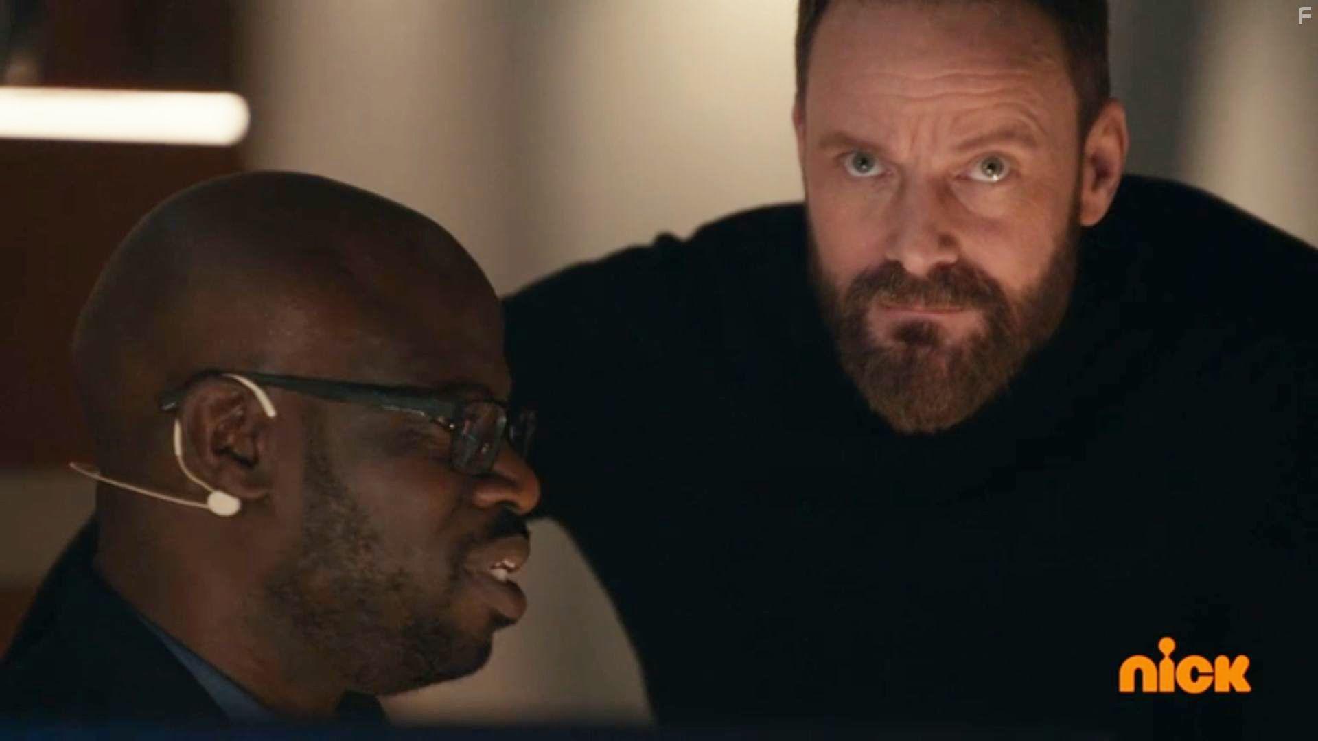 Ryan Robbins and Garfield Wilson in The Astronauts (2020)