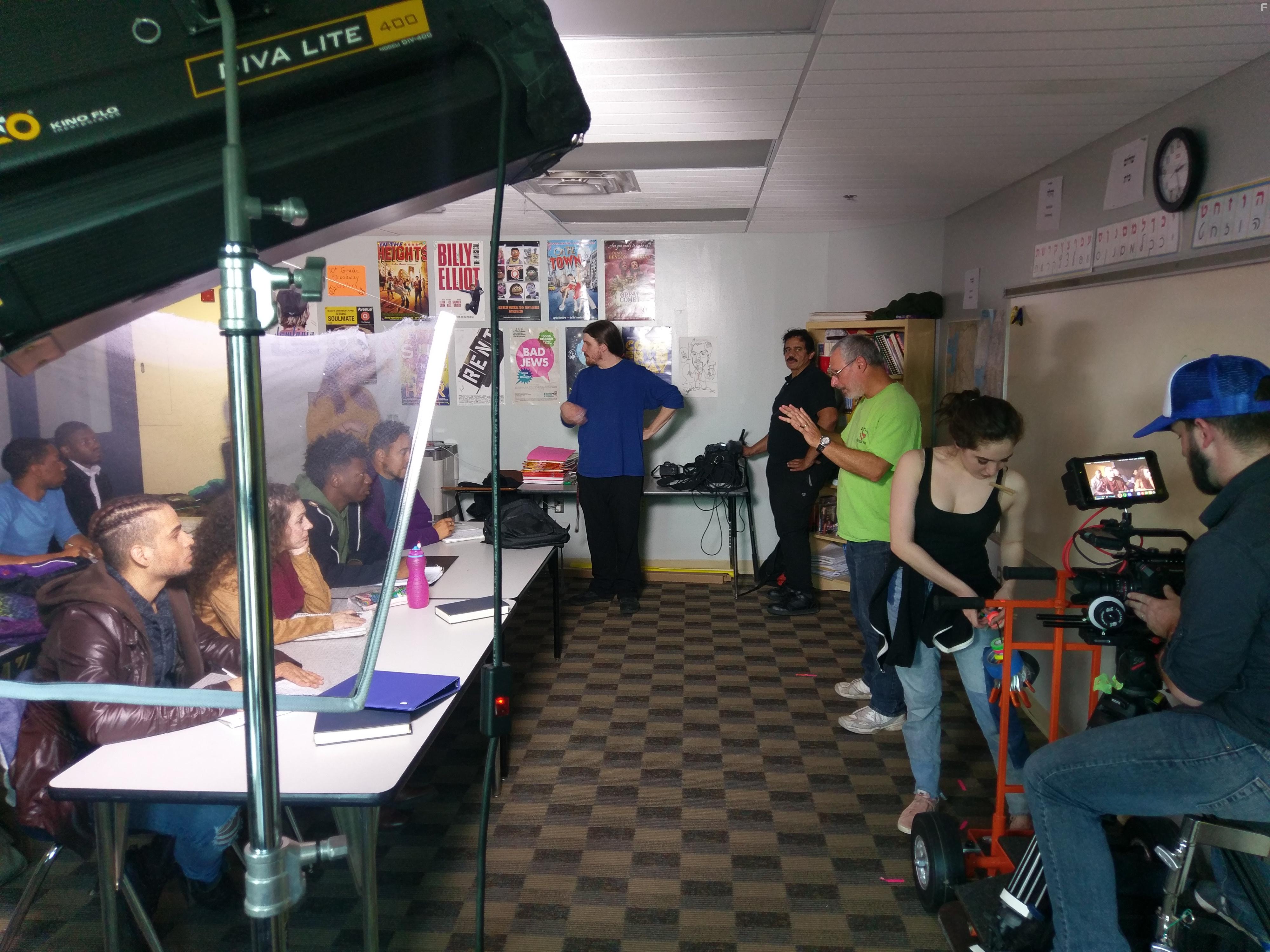 David J. Stern, Matthew Roe, Mohamed Gaber, Ross Godwin, Allie Press, and Rabee Imtiaz in The Forgiving (2020)