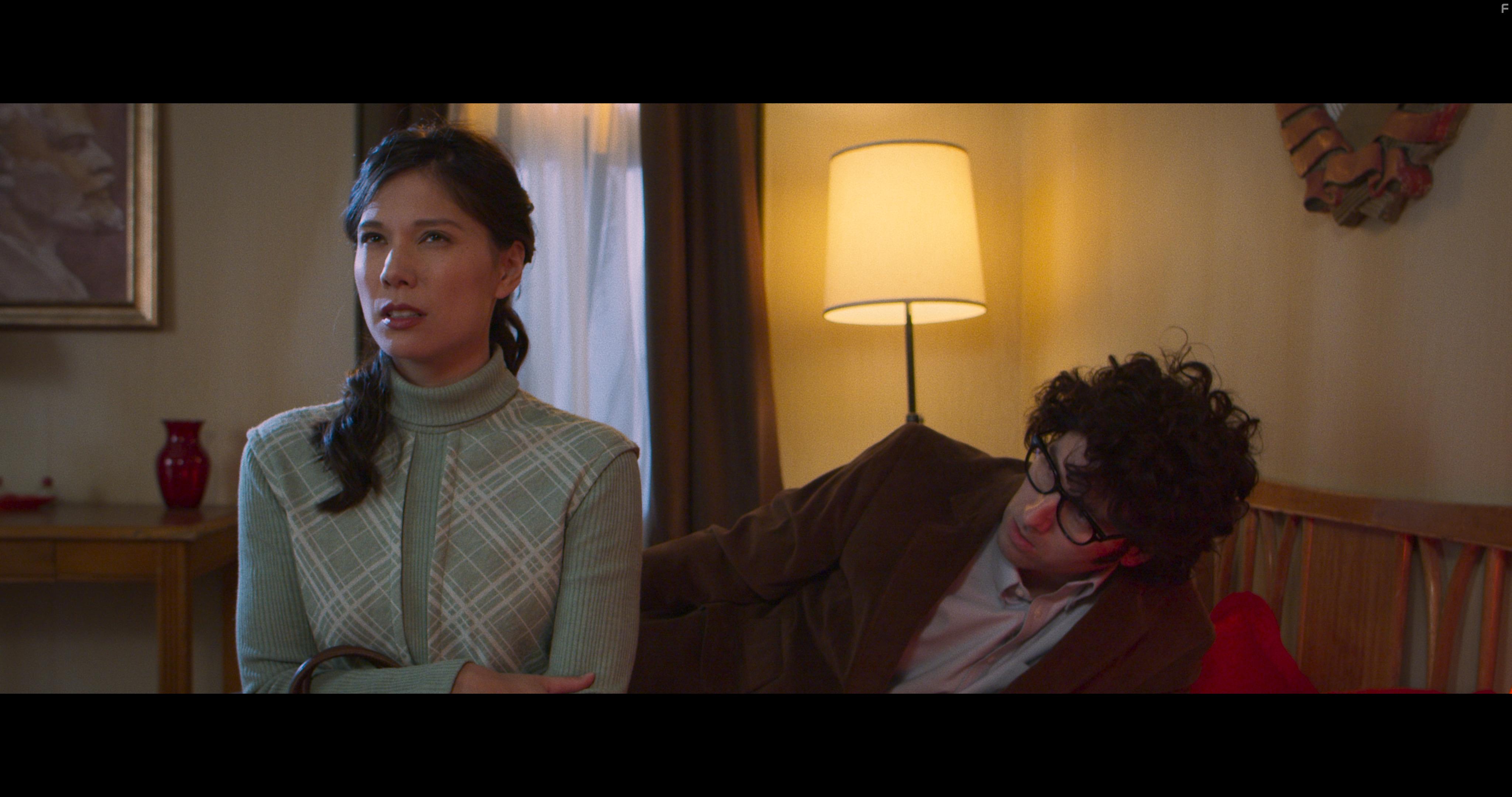 Sam Brittan and Jessica Jade Andres in Free Lunch Express (2020)