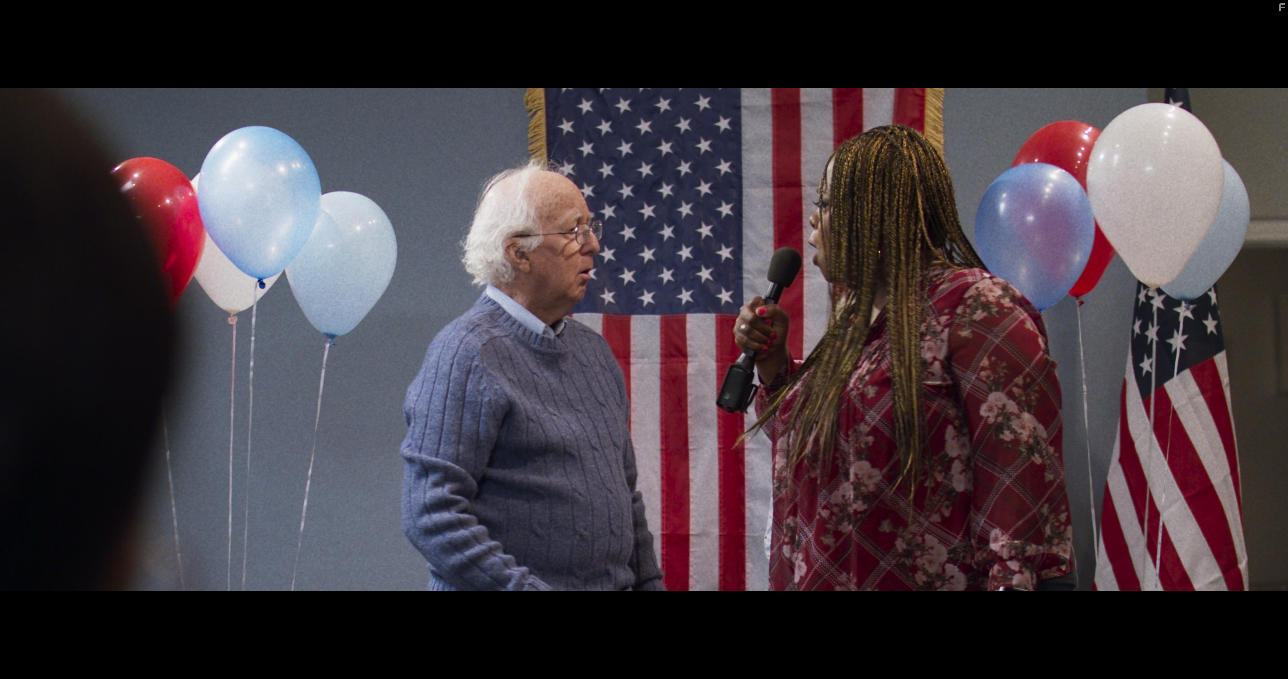 Alycia Cooper and Charles Hutchins in Free Lunch Express (2020)