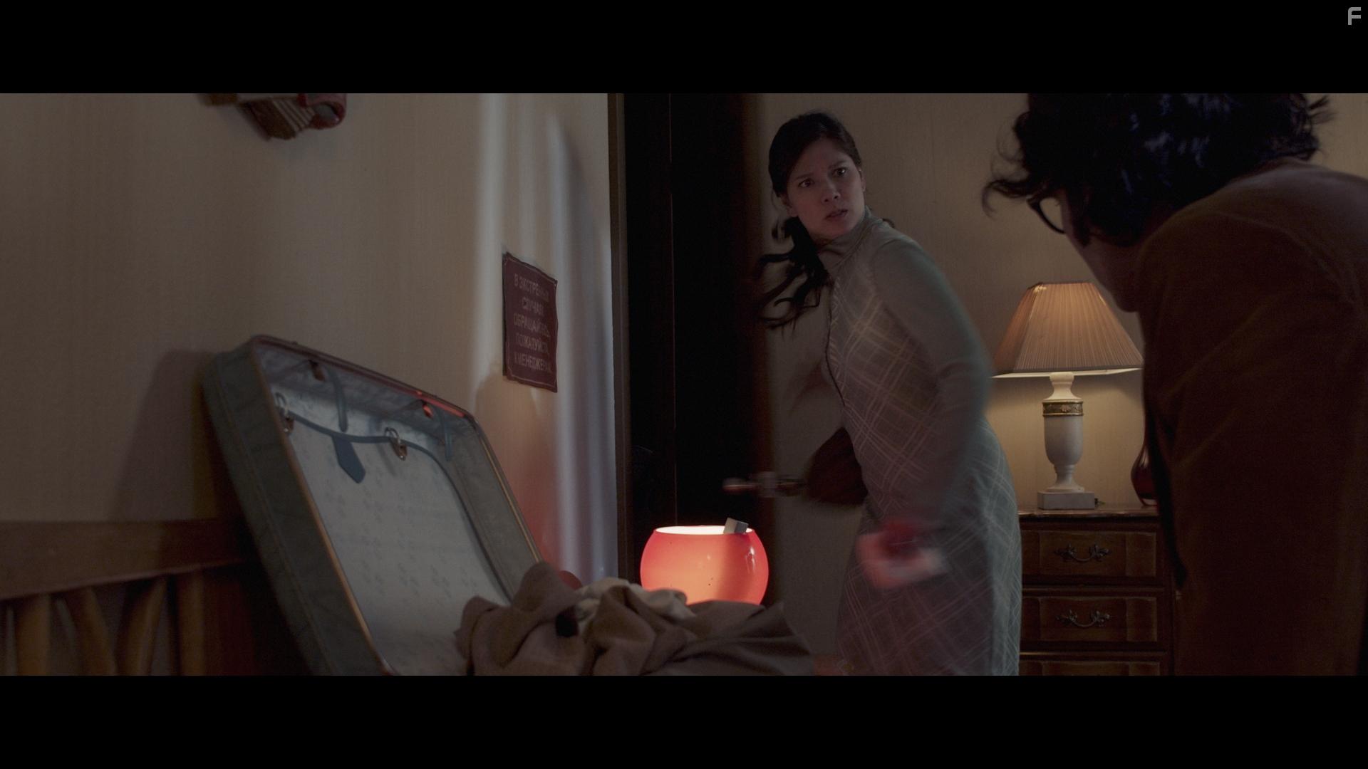 Sam Brittan and Jessica Jade Andres in Free Lunch Express (2020)