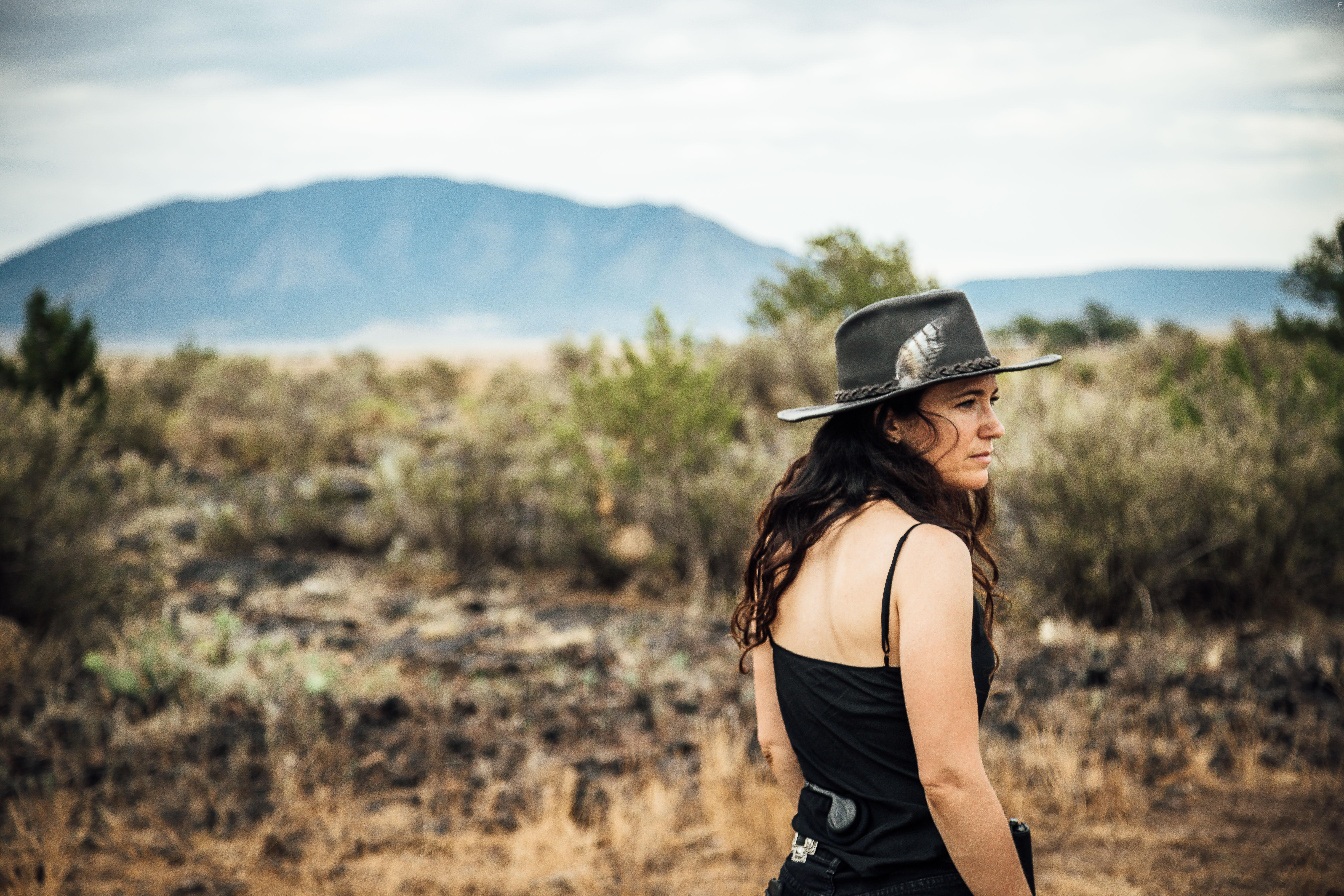 Director April Mullen on the Set of Wander