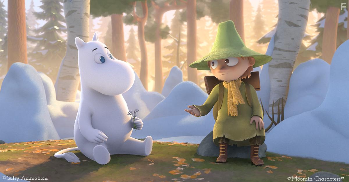 Taron Egerton and Edvin Endre in Moominvalley (2019)