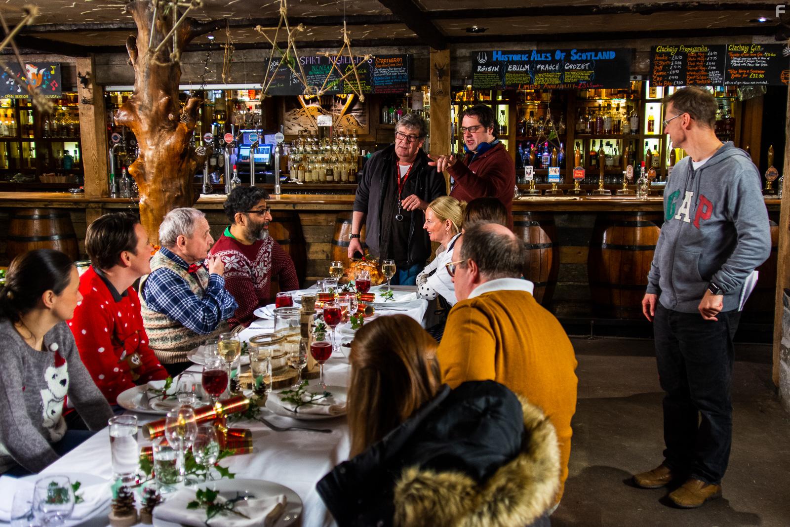 Clare Grogan, Frazer Hines, Sylvester McCoy, Alasdair McCrone, John Rhodes, Alexander Teunion, Sanjeev Kohli, Karen Bartke, Ryan Hendrick, Natalie Clark, Caitlin Blackwood, and Kenny Boyle in Perfect Strangers (2020)