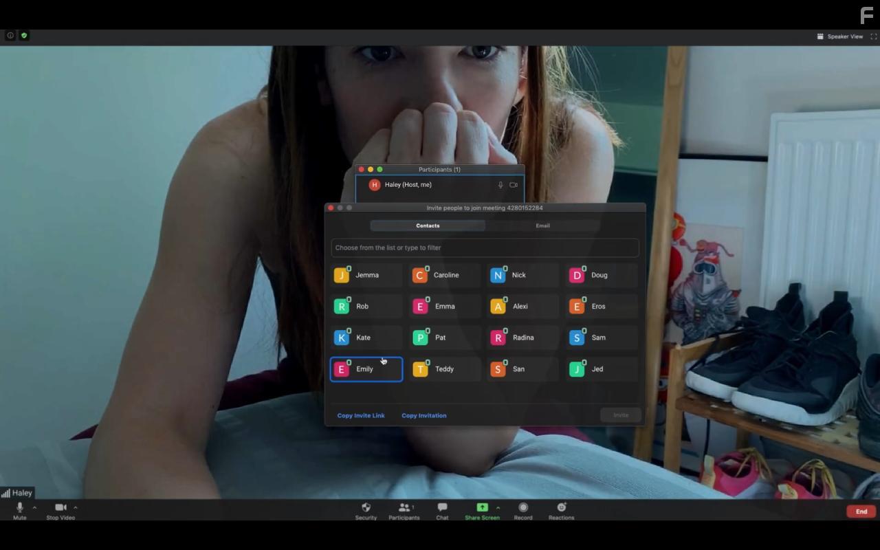 Haley Bishop in Host (2020)