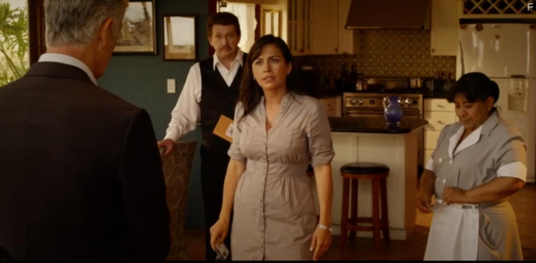 Juan Ignacio Aranda, Yeniffer Behrens, Alejandro De Hoyos, and Laura Patalano in El Contratista (2018)