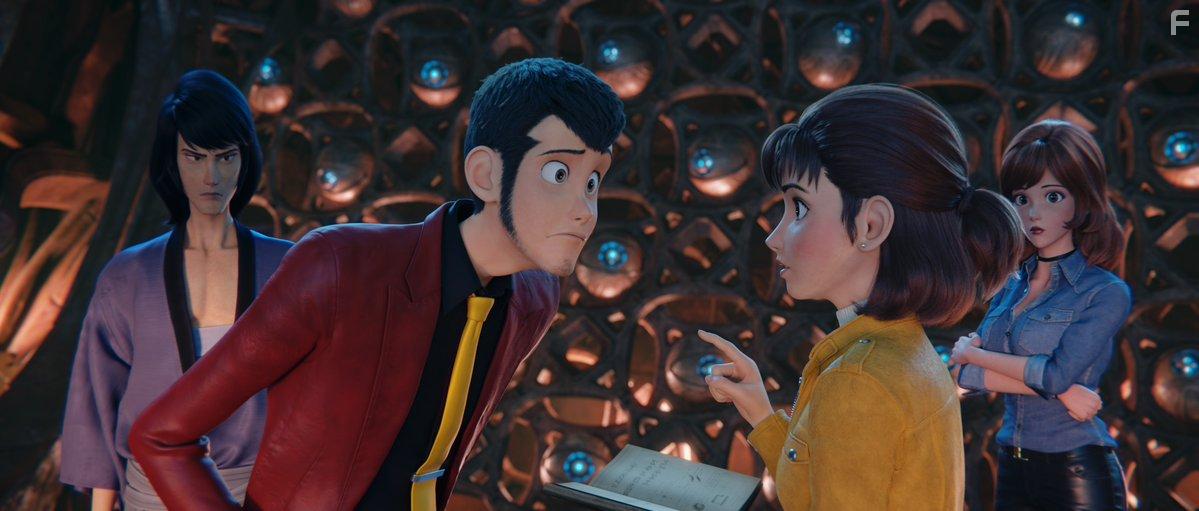 Tony Oliver, Kan'ichi Kurita, Lex Lang, Daisuke Namikawa, Michelle Ruff, Miyuki Sawashiro, Suzu Hirose, and Laurie Hymes in Lupin III: The First (2019)