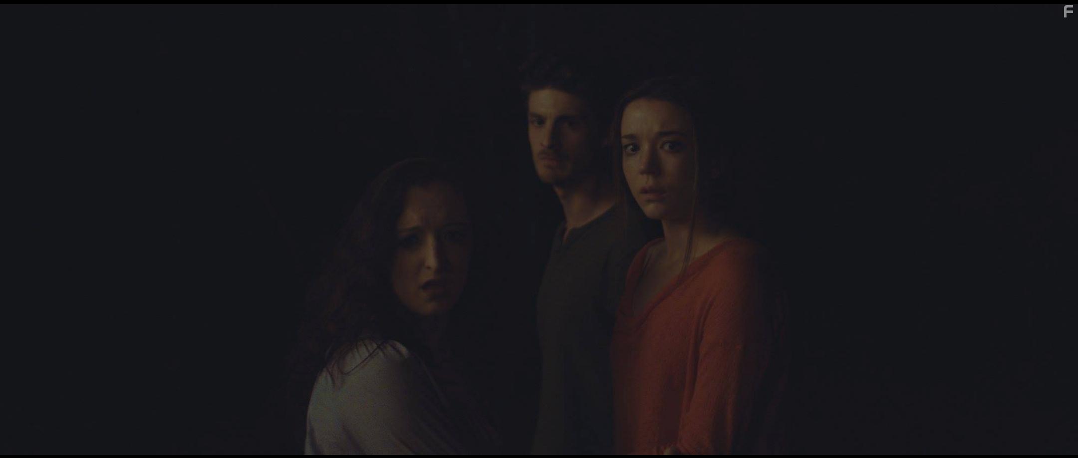 Austin Larkin, Claire Lord, and Nicole Brydon Bloom in Here On Out (2019)