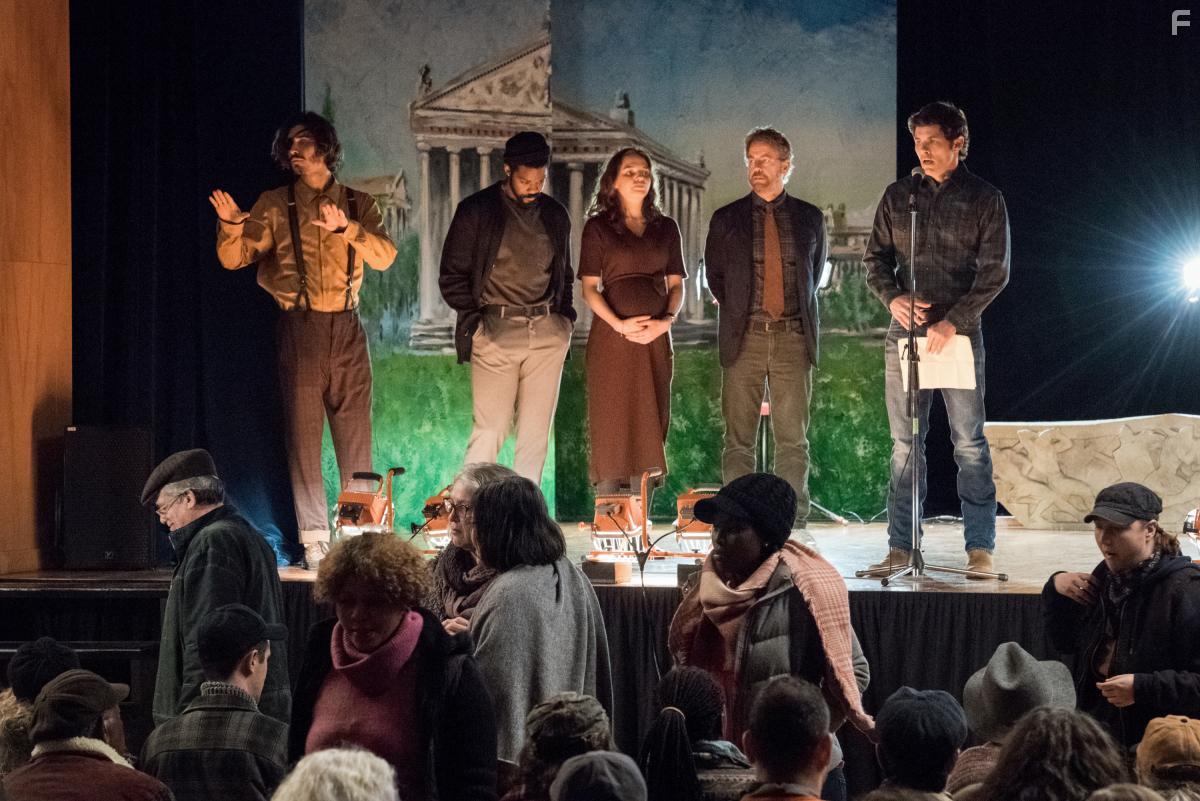 Greg Kinnear, James Marsden, Nat Wolff, Odessa Young, and Jovan Adepo in The Stand (2020)