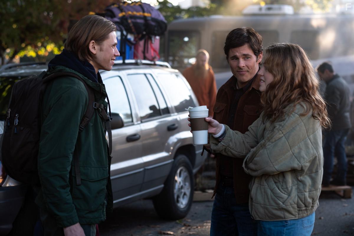 James Marsden, Odessa Young, and Owen Teague in The Stand (2020)