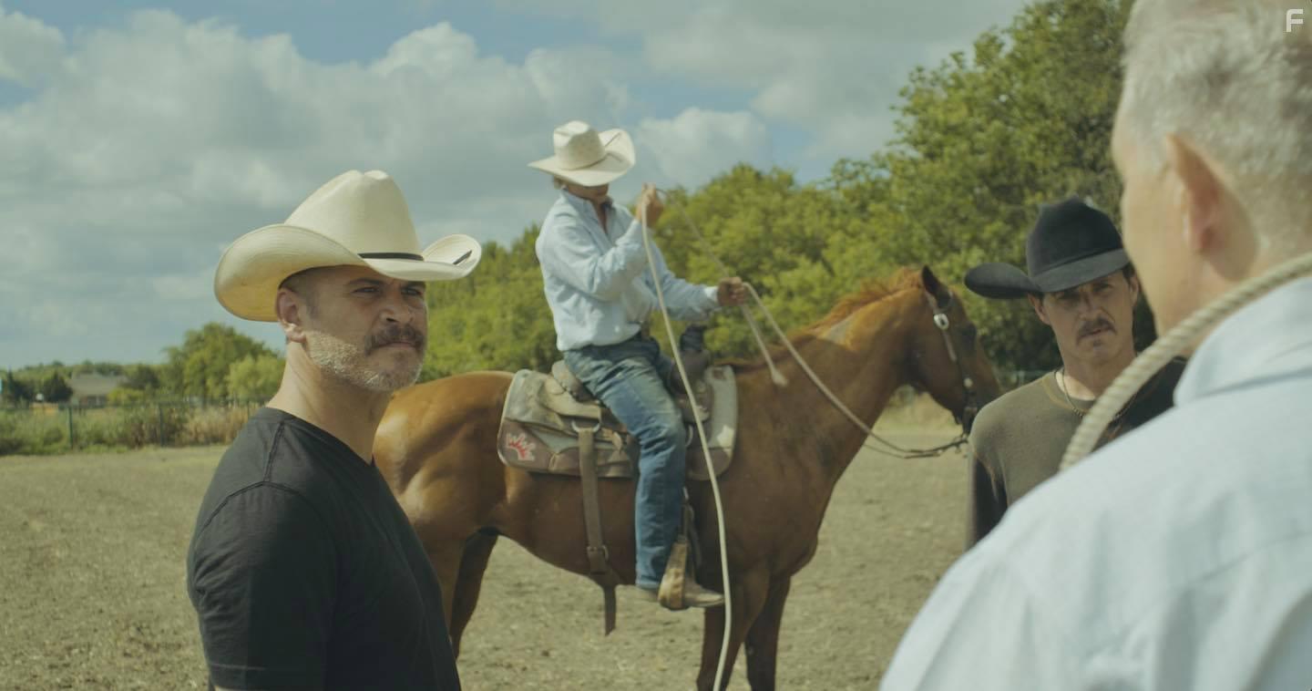 Robert Keith, Tom Zembrod, Thom Hallum, and Mason McEvers in The Rodeo Thief (2021)