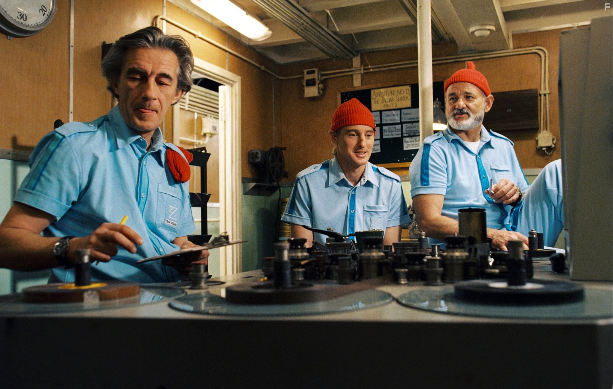 Bill Murray, Owen Wilson, and Pawel Wdowczak in Водная жизнь (2004)