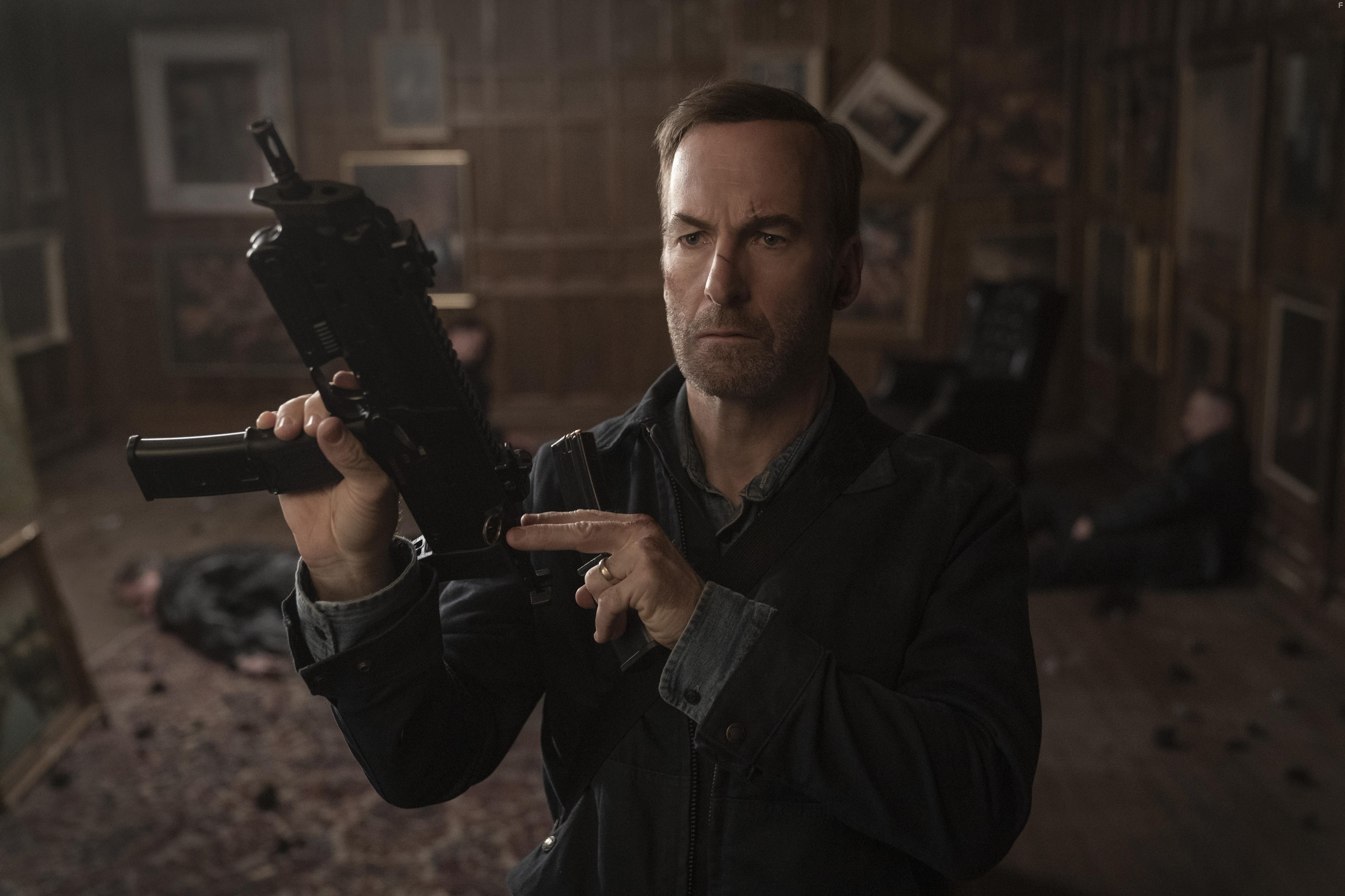 Bob Odenkirk and Ilya Naishuller in Nobody (2021)