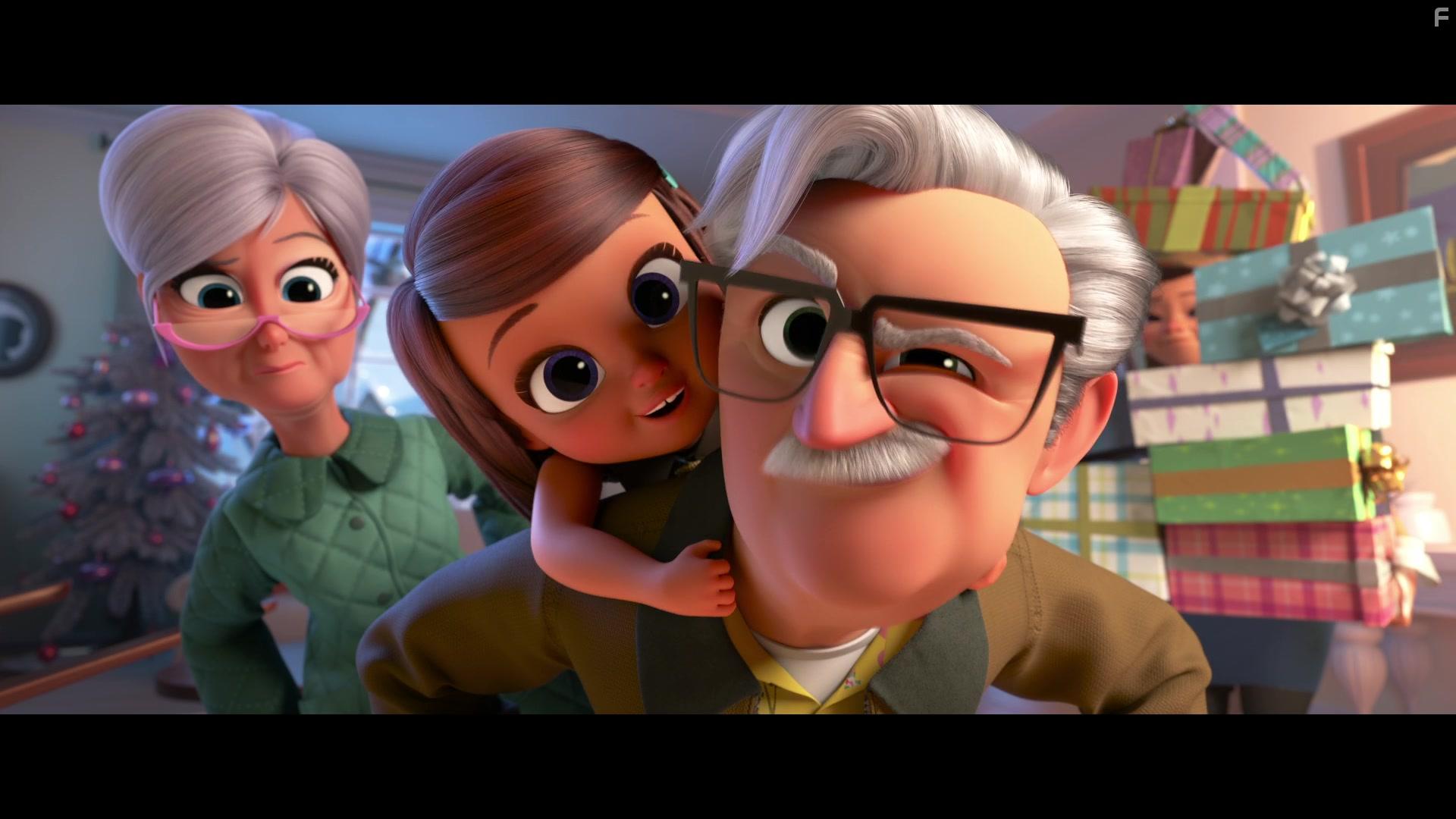 Lisa Kudrow, Jimmy Kimmel, and Ariana Greenblatt in The Boss Baby: Family Business (2021)