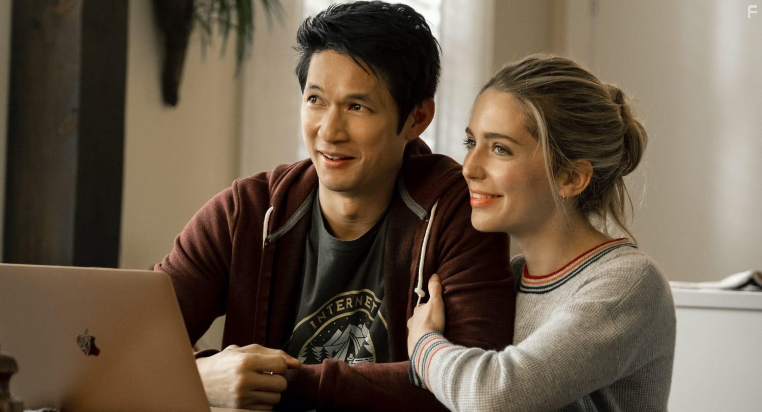 Harry Shum Jr. and Jessica Rothe in All My Life (2020)