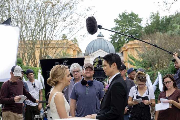 Harry Shum Jr. and Jessica Rothe in All My Life (2020)