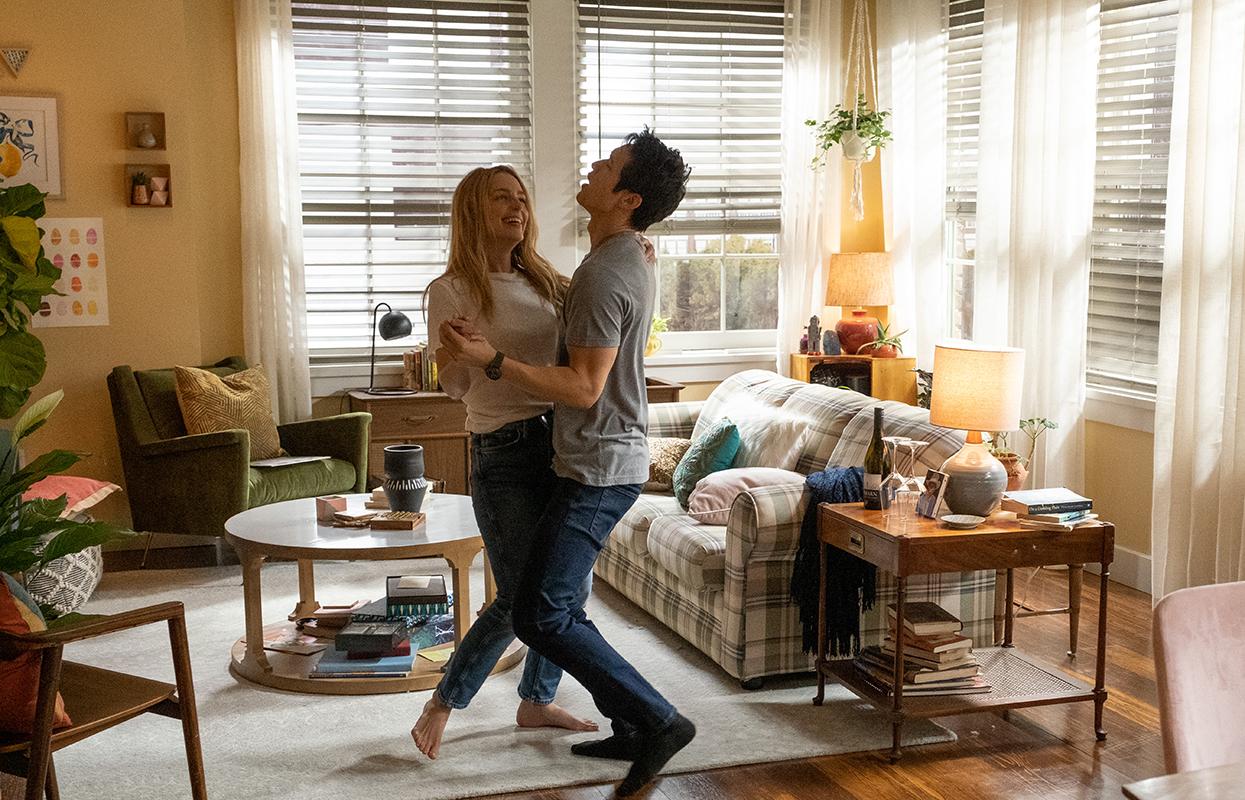 Harry Shum Jr. and Jessica Rothe in All My Life (2020)