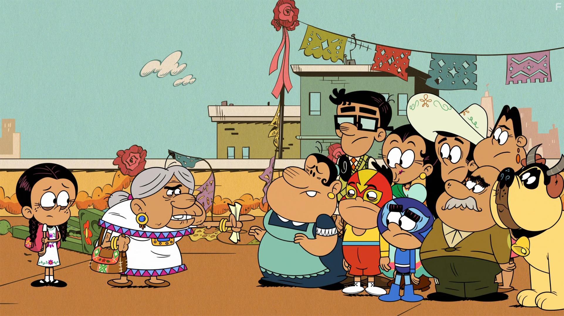 Carlos Alazraqui, Anglica Aragn, Dee Bradley Baker, Ruben Garfias, Sonia Manzano, Roxana Ortega, Alexa PenaVega, Carlos PenaVega, Jared Kozak, Izabella Alvarez, and Alex Cazares in The Casagrandes: Mexican Makeover/Uptown Funk (2020)