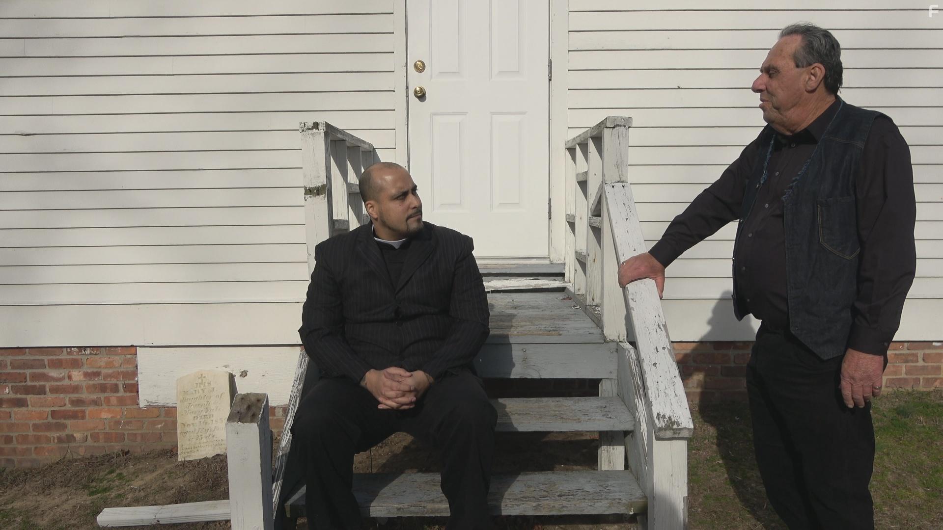 Jose Otero and Mark C. Fullhardt in Bloody Nun 2: The Curse (2021)