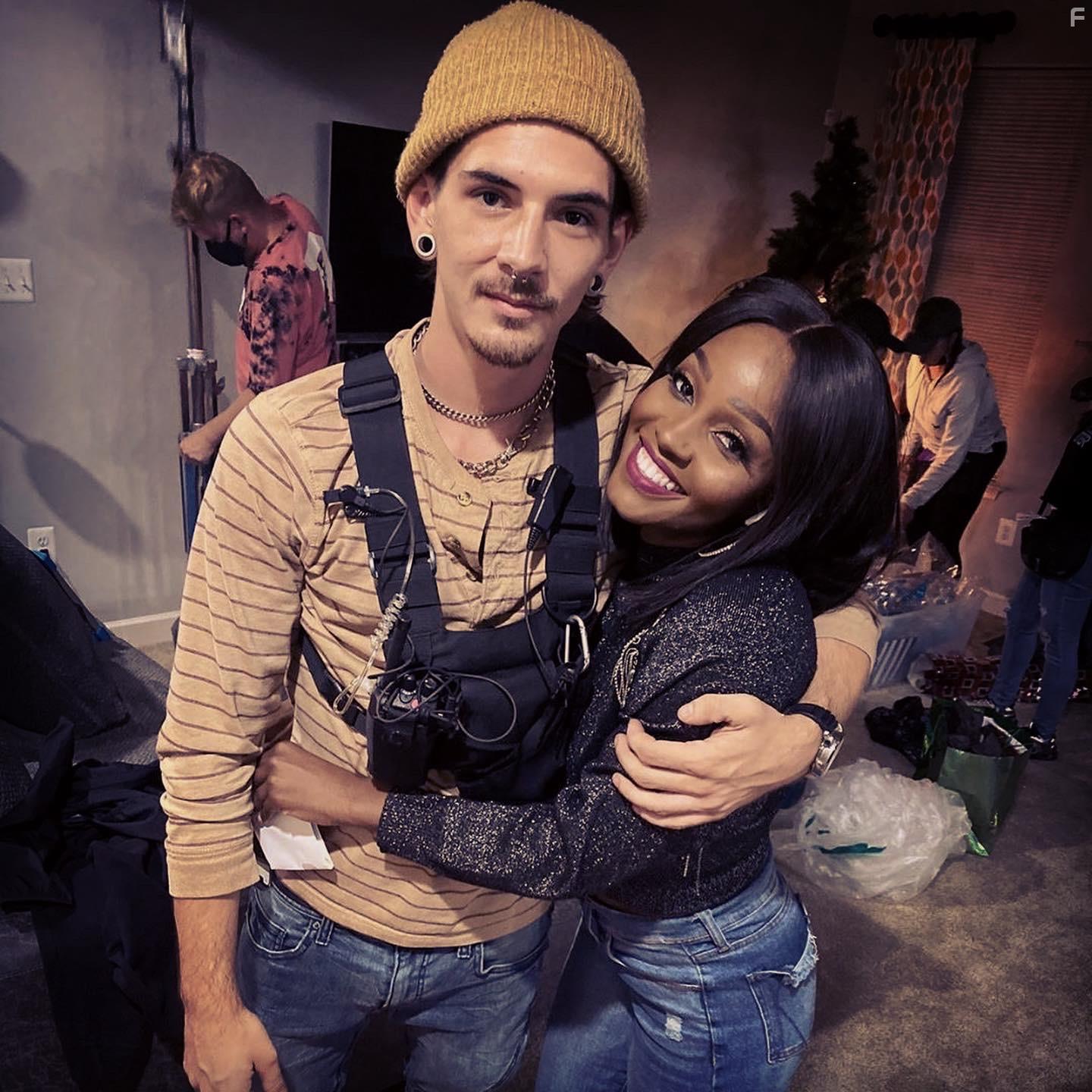 Maryam Basir and Zvck David in Holiday Heartbreak (2020)