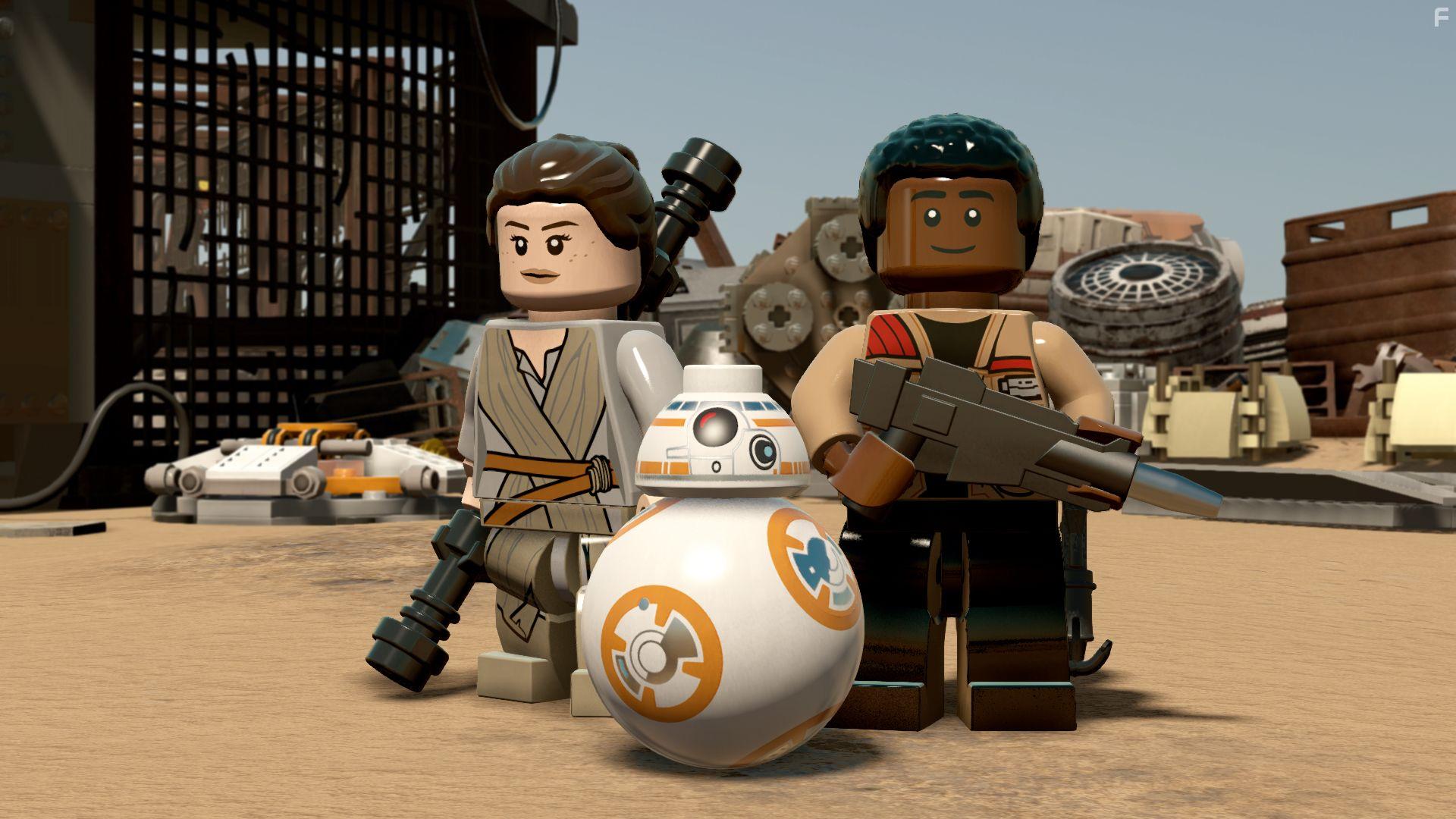 John Boyega and Daisy Ridley in Lego Star Wars: The Force Awakens (2016)