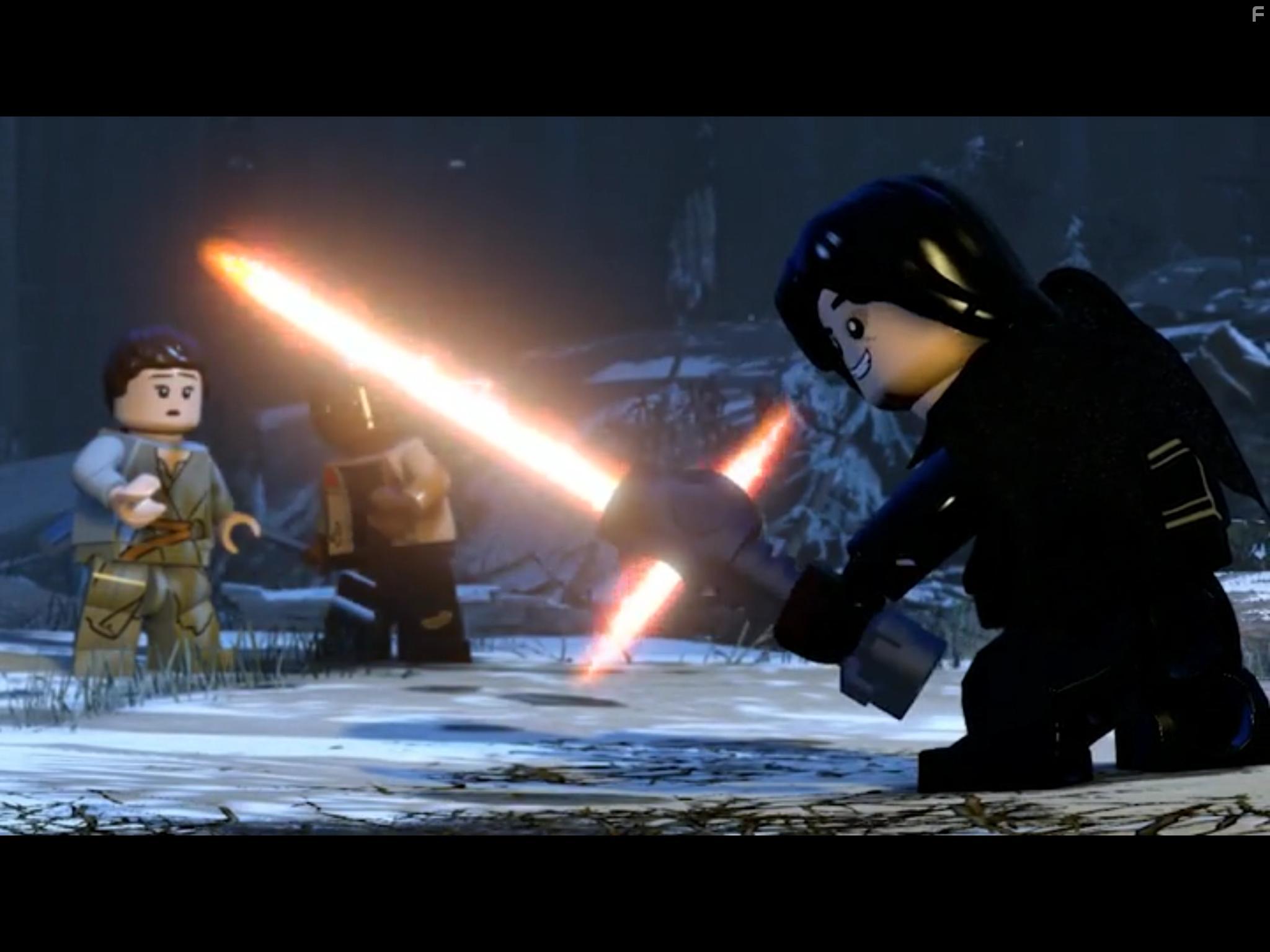 Adam Driver, John Boyega, and Daisy Ridley in Lego Star Wars: The Force Awakens (2016)