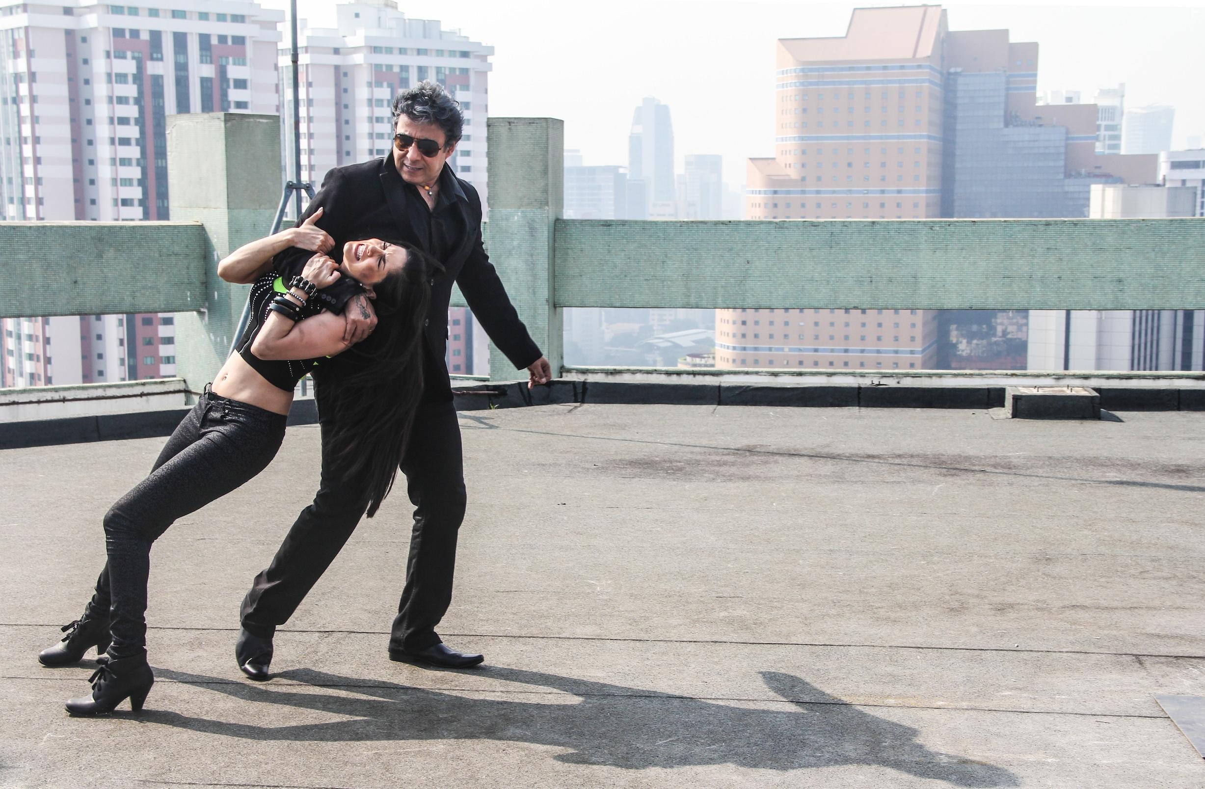 Deepak Tijori and Sunny Leone in Tina and Lolo