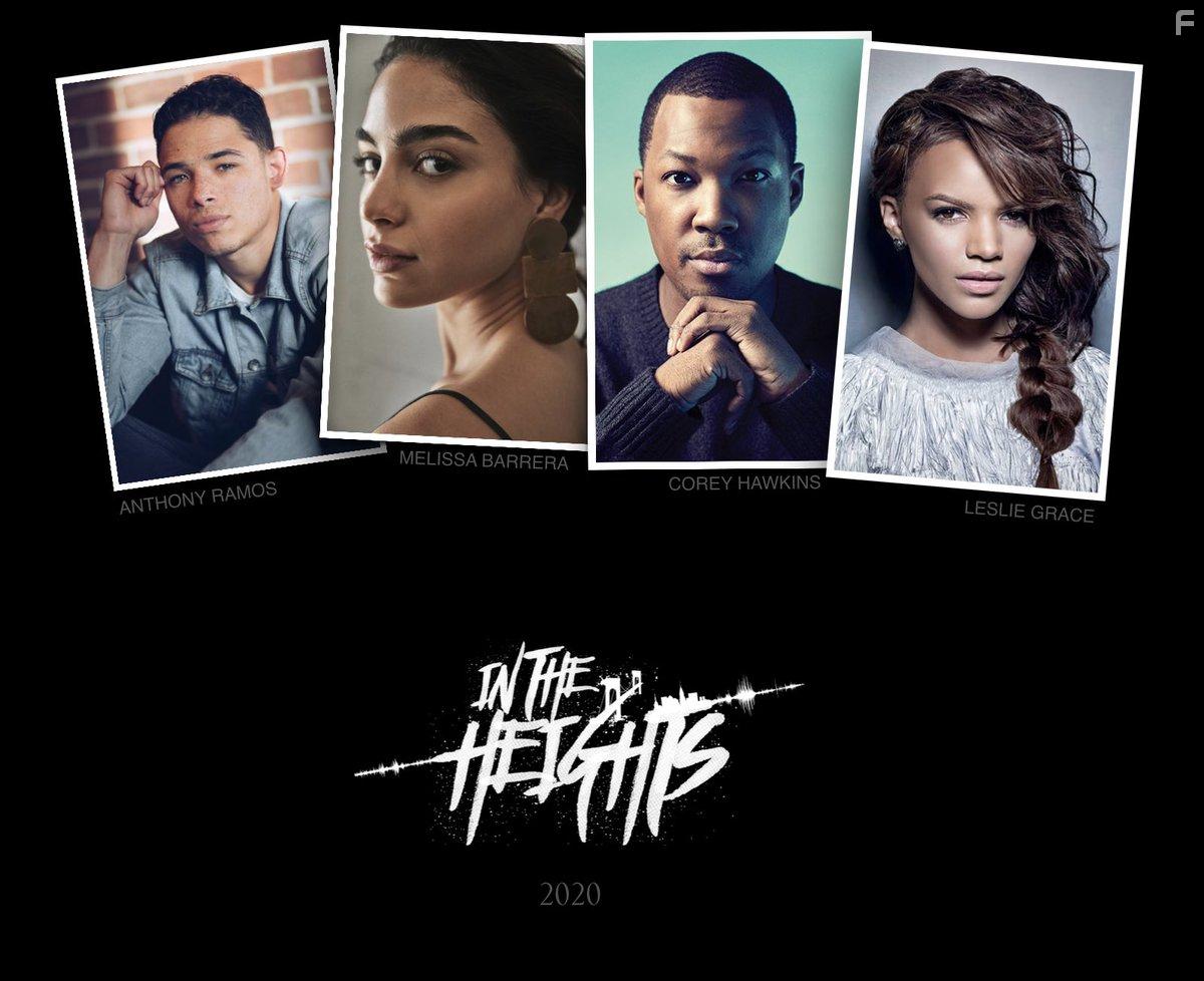 Corey Hawkins, Melissa Barrera, Leslie Grace, and Anthony Ramos in In the Heights (2021)
