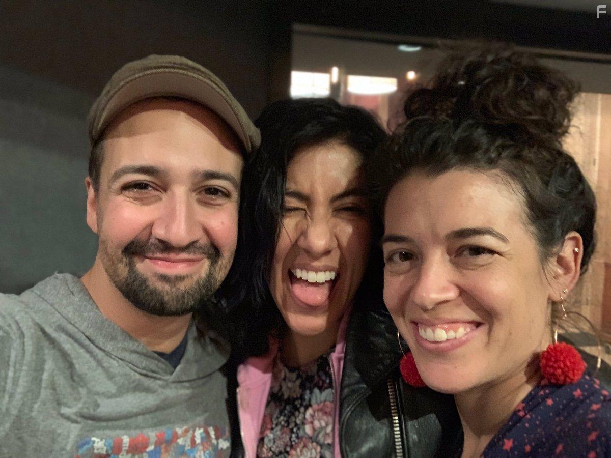 Lin-Manuel Miranda, Stephanie Beatriz, and Quiara Alegra Hudes in In the Heights (2021)