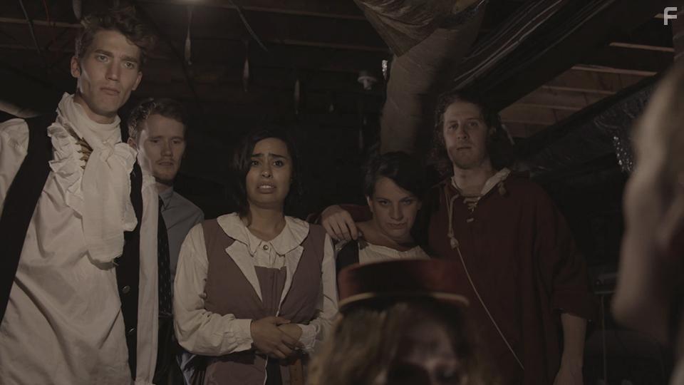 Alexandra Dietrich, Jeff Ryan, Scott Swayze, and Geena Santiago in Mass Hysteria (2019)