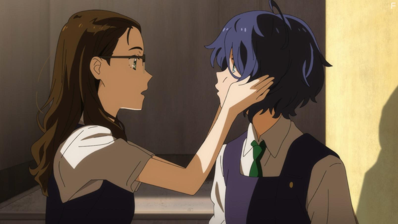 Kanata Aikawa and Azusa Tadokoro in Wonder Egg Priority (2021)